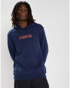 Sweat à capuche Wave bleu marine