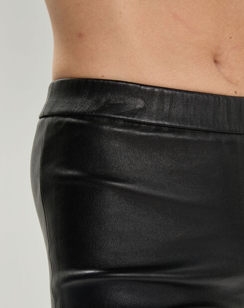 Legcourt zwarte legging van lamsleer