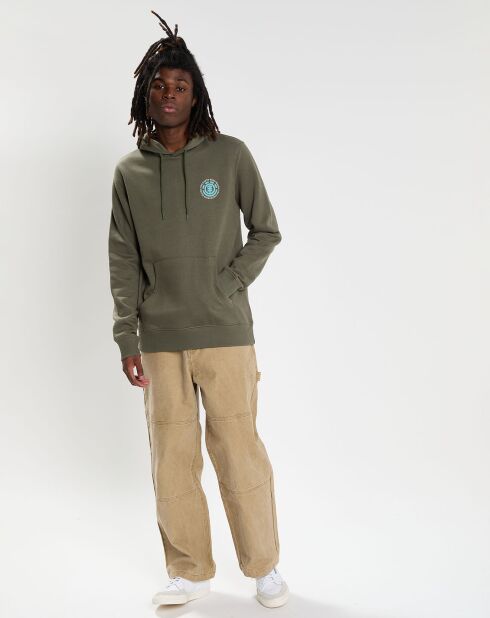 Sweat à capuche Seal Bp kaki