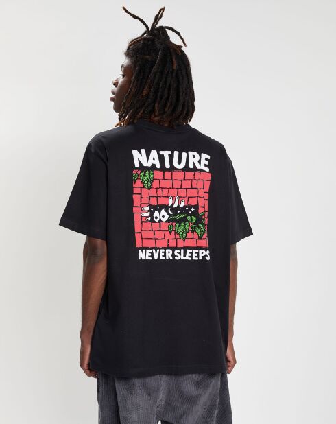 T-Shirt 100% Coton Bio Never noir