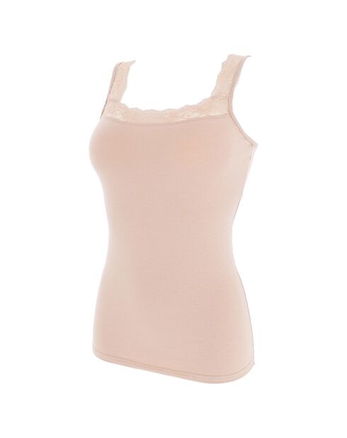 Débardeur à épaules larges beige