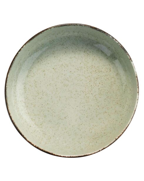 Service de table en porcelaine - 12 pièces vert