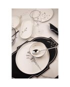 Service de table en porcelaine - 27 pièces blanc/noir