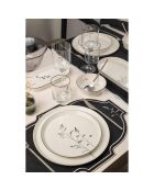 Service de table en porcelaine - 27 pièces blanc/noir