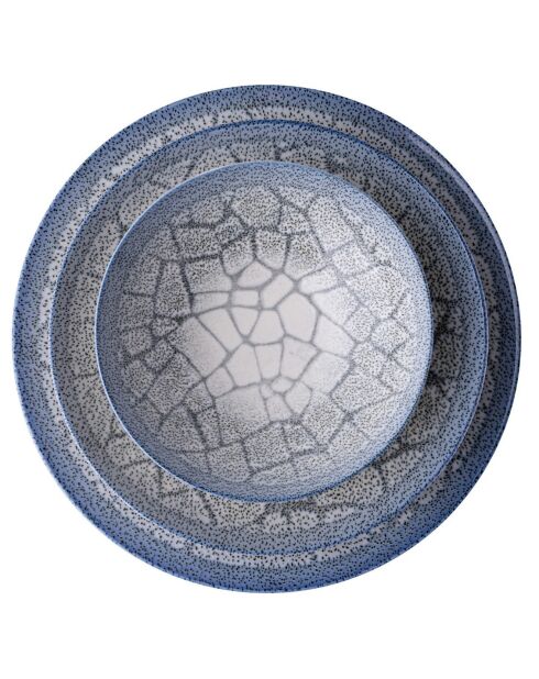 Service de table en porcelaine -  24 pièces multicolore