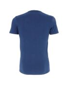 T-Shirt col en V bleu marine