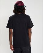 T-Shirt 100% Coton Bio Basic Pocket Label noir