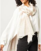 Étole Nino en Coton beige - 75x200 cm