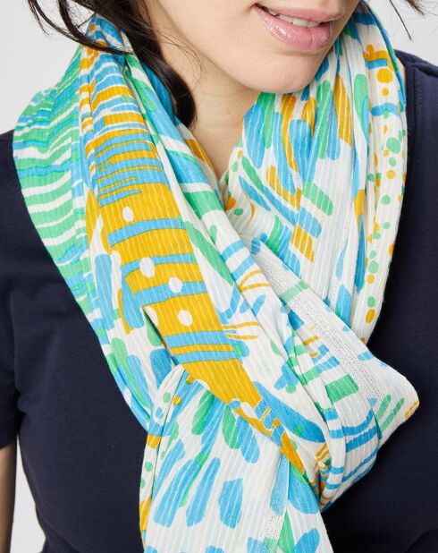 Écharpe Calypso azur - 100x200 cm