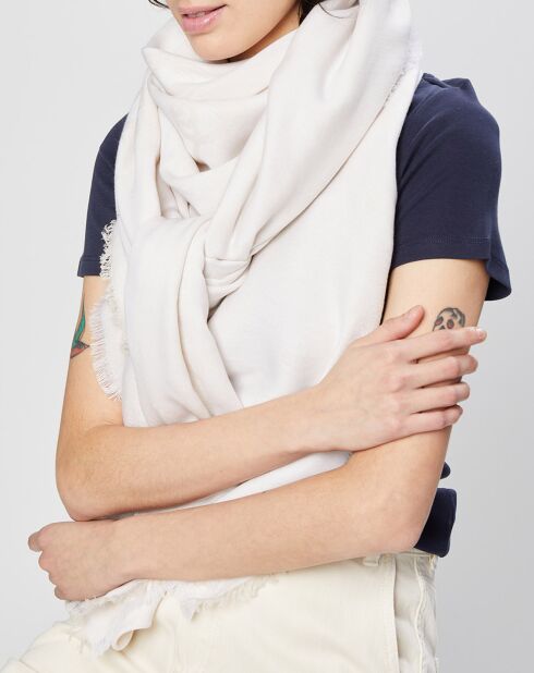 Écharpe Paloma blanche - 160x160 cm