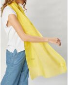 Écharpe en Lin & Coton Olaf jaune - 60x190 cm