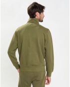 Sweat Fzip Col montant kaki