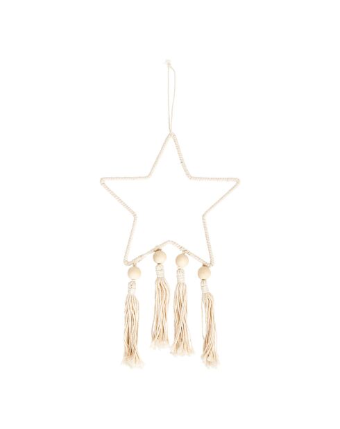 Decorazione murale a stella multicolore - 25x1x25 cm