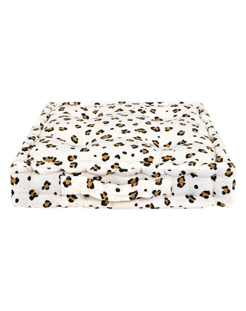 Coussin de sol Léopard multicolore - 40x40x8 cm