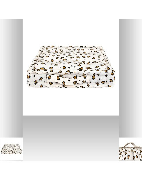 Coussin de sol Léopard multicolore - 40x40x8 cm