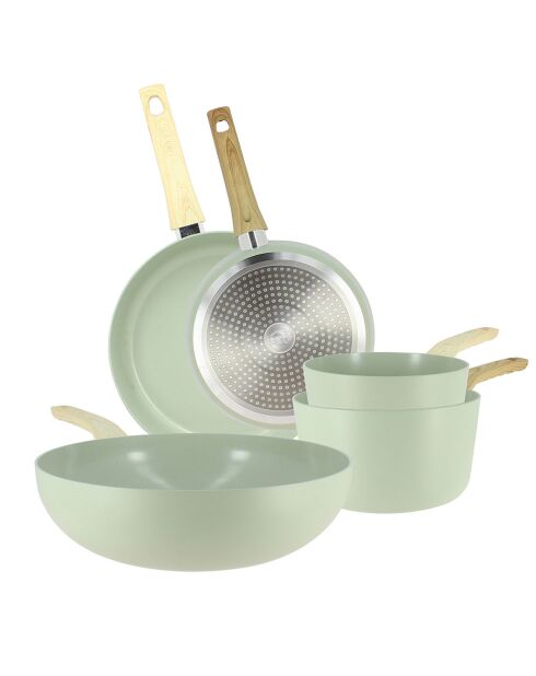 Batterie de cuisine Colorama induction - 5 pièces celadon