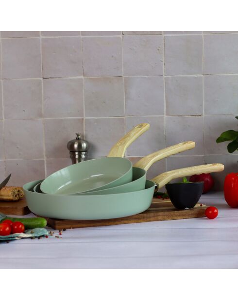 Batterie de cuisine Colorama induction - 5 pièces celadon