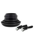 Batterie de cuisine Iris induction - 8 pièces noir