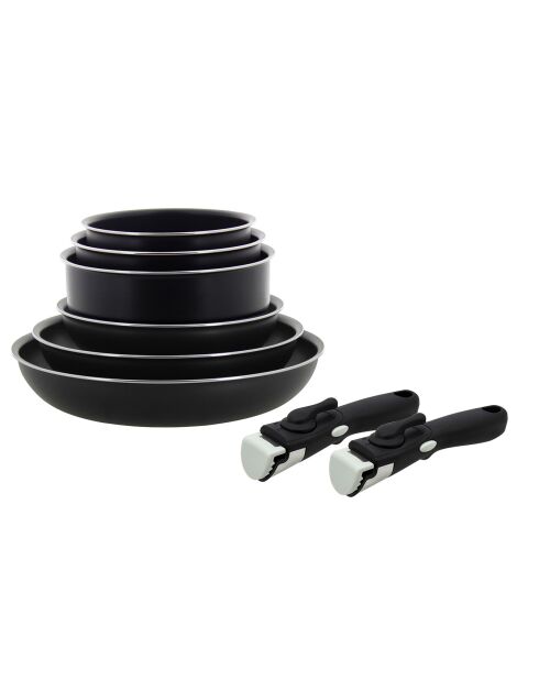 Batterie de cuisine Iris induction - 8 pièces noir