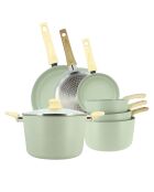 Batterie de cuisine Colorama induction - 7 pièces celadon