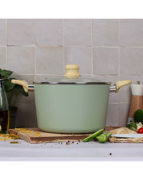 Batterie de cuisine Colorama induction - 7 pièces celadon