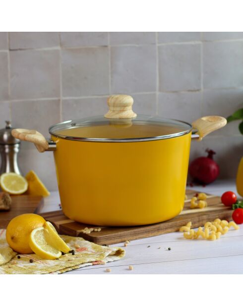 Batterie de cuisine Colorama induction - 7 pièces safran