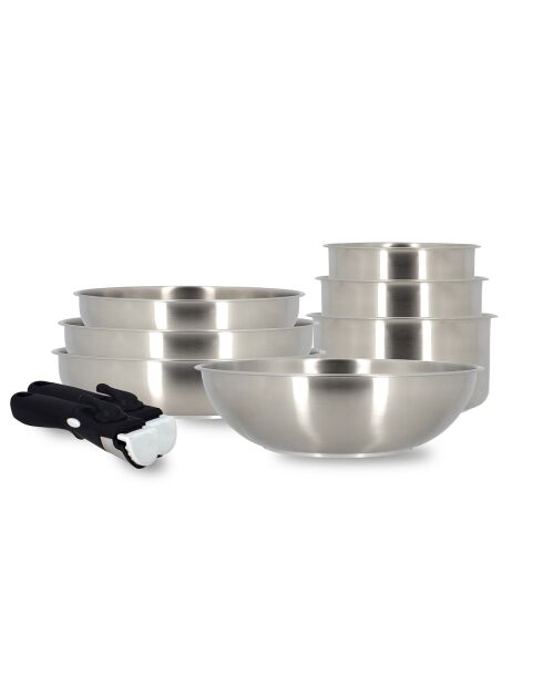 Batterie de cuisine Iris induction - 9 pièces gris