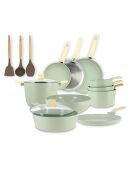 Batterie de cuisine Colorama induction - 13 pièces celadon