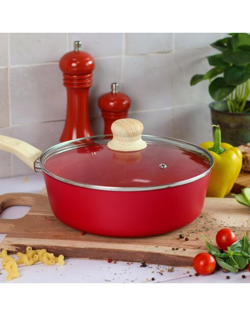 Batterie de cuisine Colorama induction - 13 pièces magenta