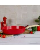 Utensilios de cocina de inducción Colorama, 13 piezas, color magenta