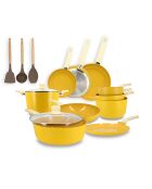 Batterie de cuisine Colorama induction - 13 pièces safran