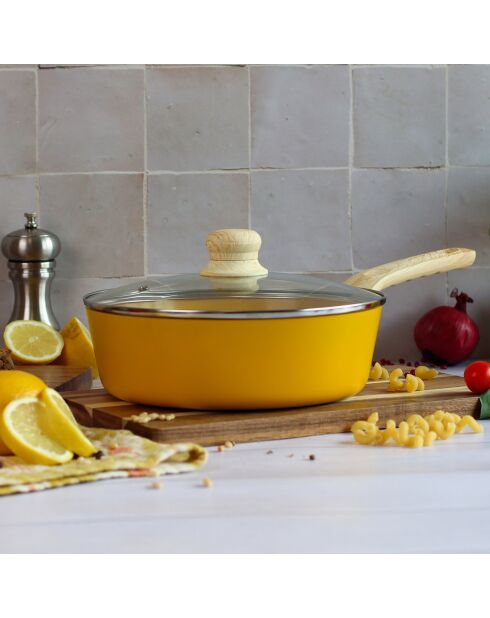 Batterie de cuisine Colorama induction - 13 pièces safran