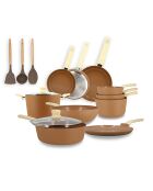 Batterie de cuisine Colorama induction - 13 pièces noisette