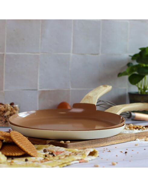 Batterie de cuisine Colorama induction - 13 pièces noisette