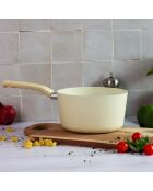 Casserole Colorama induction crème - 37.5x20x11 cm