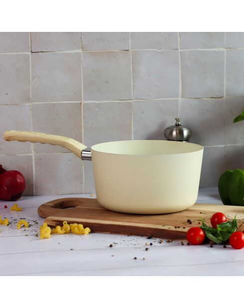 Casserole Colorama induction crème - 37.5x20x11 cm