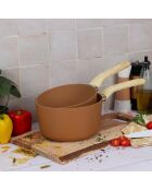 Casserole Colorama induction noisette - 37.5x20x11 cm