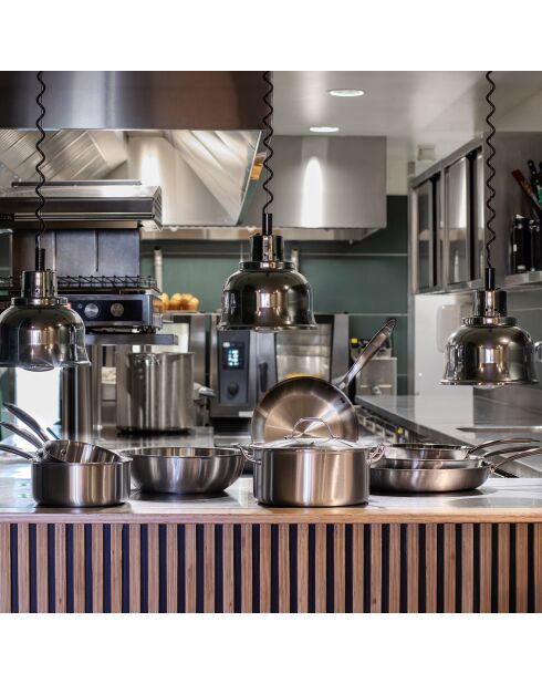 3 Casseroles Triply induction grises