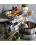 3 Casseroles + poignée amovible Iris induction grises