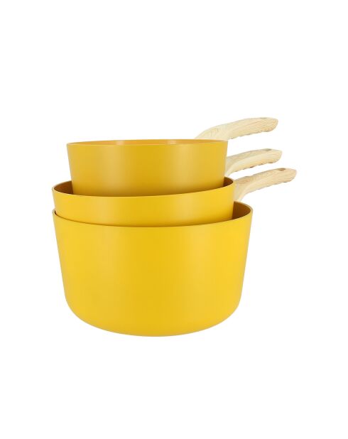 3 Casseroles Colorama induction safran