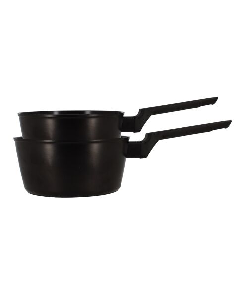 2 Casseroles induction noires