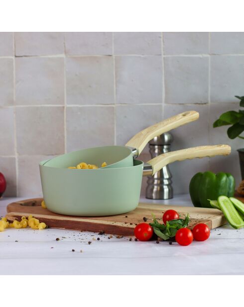 3 Casseroles Colorama induction celadon