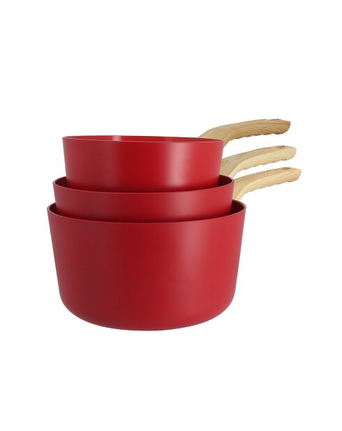 3 Casseroles Colorama induction magenta