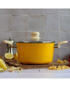 Colorama inductie saffraanstoofpot met deksel - 34,4x21x12,5 cm