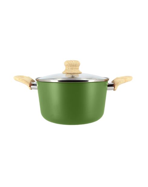 Colorama inductie olijfstoofpot met deksel - 34,4x21x12,5 cm