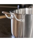 Triple kookpot met grijs inductiedeksel - 34x26,5x12 cm
