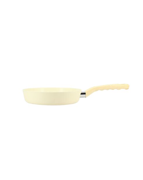 Poêle Colorama induction crème - 37.5x20x4.5 cm