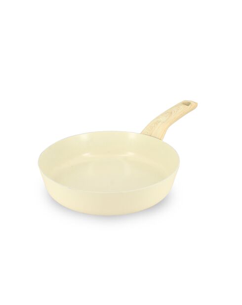 Poêle Colorama induction crème - 37.5x20x4.5 cm