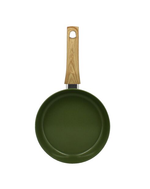 Poêle Colorama induction olive - 37.5x20x4.5 cm