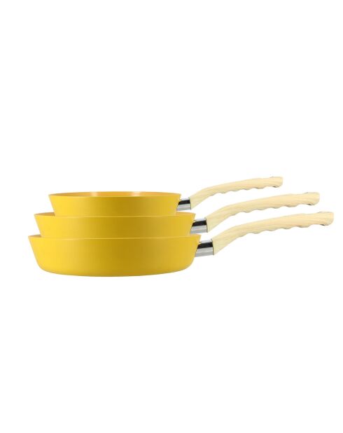 3 Poêles Colorama induction safran